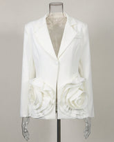 Luxury 3D Floral Blazer